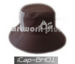 หมวกปีกกว้าง,หมวกปีกรอบ,หมวกปีกใหญ่,iCap-BH01,หมวกปีกปักโลโก้ ปตท.